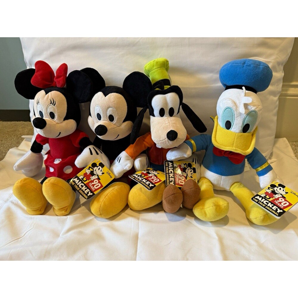Disney Kohl's Cares Mickey Mouse 90th Anniversary Plush Lot of 4 *NWT*